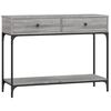 vidaXL Table console sonoma gris 100x34,5x75 cm bois d'ing&eacute;nierie