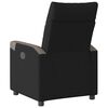 vidaXL Fauteuil inclinable Noir Tissu