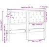 vidaXL T&ecirc;te de lit Autre Blanc et gris clair 135 cm Bois massif en pin