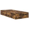 vidaXL Cadre de lit avec rangement Ch&ecirc;ne fum&eacute; 90 x 200 cm