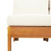 vidaXL Salon de jardin avec coussins 5 pcs Bois d'acacia solide