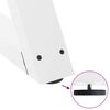 vidaXL Pieds de table basse 2 pi&egrave;ces Blanc 60 x (42-43,3) cm Acier