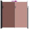 vidaXL Auvent lat&eacute;ral r&eacute;tractable marron 200x300 cm