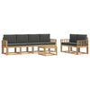 vidaXL Ensemble de canap&eacute;s d'ext&eacute;rieur 7 pc Blanc et anthracite