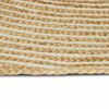 vidaXL Tapis Naturel et Noir 100 x 152 cm Jute