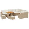 vidaXL Ensemble de canap&eacute; de jardin 12 pc 9-Nombre de places Beige