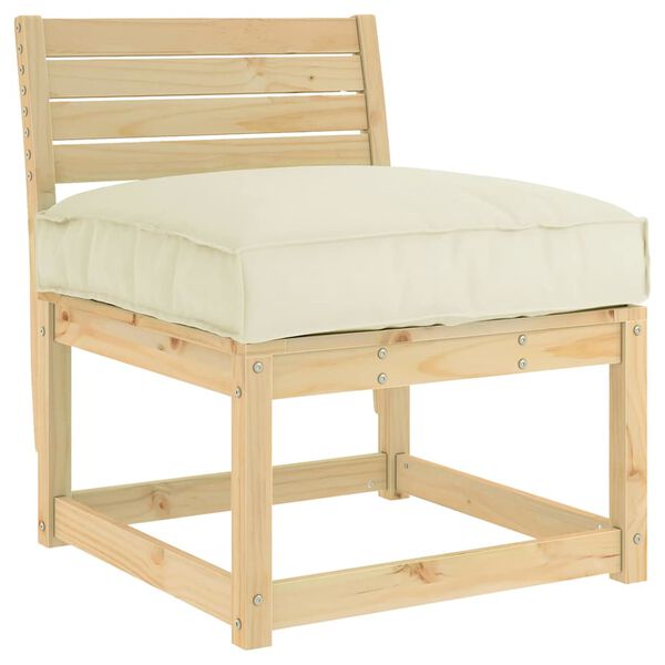 vidaXL Coussin Cr&egrave;me 80 x 80 x 12 cm Tissu Oxford