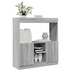 vidaXL Buffet haut sonoma gris 92x33x100 cm bois d'ing&eacute;nierie
