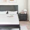 vidaXL Matelas Blanc et Gris 140 x 190 cm Tissu jacquard