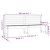 vidaXL Banc de jardin 201,5 cm bois massif de pin