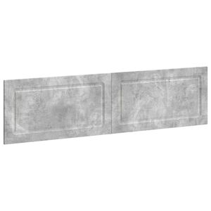 vidaXL T&ecirc;te de lit murale UTRECHT Gris b&eacute;ton Bois d'ing&eacute;nierie