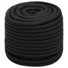 vidaXL Corde de bateau Noir complet 16 mm 100 m Polypropyl&egrave;ne