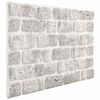 vidaXL Panneaux muraux 3D design de brique gris clair 10 pcs EPS