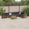 vidaXL Salon de jardin 8 pcs bois de pin impr&eacute;gn&eacute;