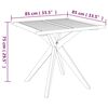 vidaXL Ensemble &agrave; manger de jardin 5 pcs Bois d'acacia massif