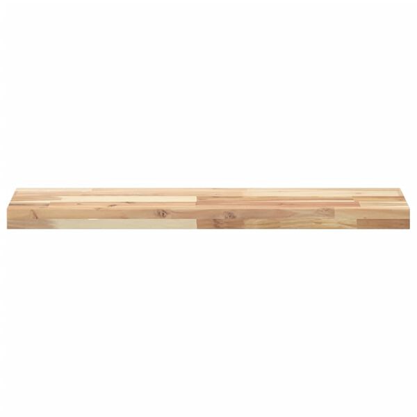 vidaXL &Eacute;tag&egrave;res flottantes 3 pcs 100x20x4 cm acacia massif non trait&eacute;