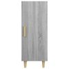 vidaXL Buffet Sonoma gris 34,5x34x90 cm Bois d'ing&eacute;nierie