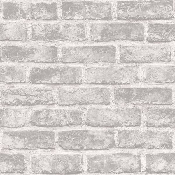 DUTCH WALLCOVERINGS Papier peint Briques Gris