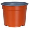 vidaXL Pot &agrave; fleurs rond 50 pc Terre cuite &Oslash; 10 x 8 cm Plastique