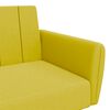 vidaXL Canap&eacute;-lit &agrave; 2 places avec repose-pied jaune velours
