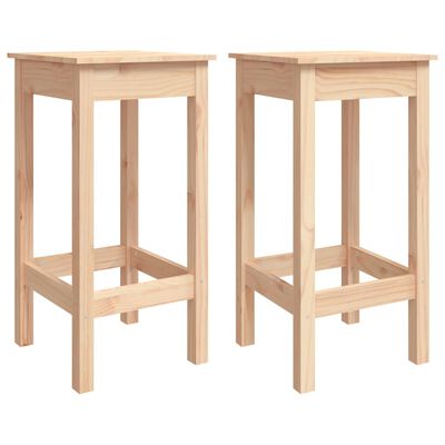 vidaXL Ensemble de bar 3 pcs Bois de pin massif