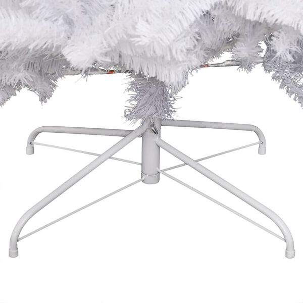 vidaXL Sapin de No&euml;l artificiel &agrave; charni&egrave;res avec neige floqu&eacute;e 270 cm