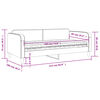 vidaXL Lit de jour avec matelas gris clair 90x190 cm tissu