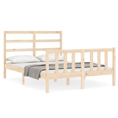 vidaXL Cadre de lit sans matelas bois de pin massif