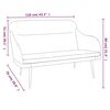 vidaXL Banc Marron 110x76x80 cm Velours