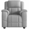 vidaXL Fauteuil de massage inclinable gris nuage tissu