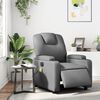 vidaXL Fauteuil de massage inclinable &eacute;lectrique gris similicuir