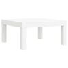 vidaXL Chaise longue avec coussins blanc PP