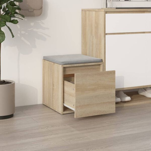 VidaXL Tiroir bo&icirc;te Ch&ecirc;ne sonoma 40,5x40x40 cm Bois d'ing&eacute;nierie