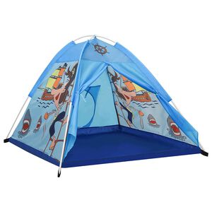 vidaXL Tente de jeu pour enfants Bleu 120x120x90 cm