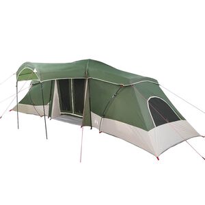 vidaXL Tente familiale avec toit Vert et gris 721 x 335 x 212 cm