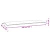 vidaXL Coussins de banc jardin lot de 2 motif de feuilles tissu Oxford