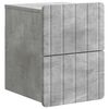 vidaXL Cabinet de chevet mural Gris b&eacute;ton 33 x 34,5 x 43 cm