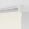 vidaXL Store enrouleur occultant 44,4 x 100 cm, largeur du tissu 40 cm, blanc cass&eacute;