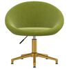 vidaXL Chaises &agrave; manger lot de 6 vert clair velours