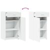 vidaXL Buffet blanc 50x42,5x93 cm bois d'ing&eacute;nierie