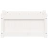 vidaXL Jardini&egrave;res 2 pcs blanc bois de pin massif