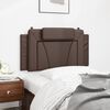vidaXL Coussin de t&ecirc;te de lit Viana marron 100 cm similicuir