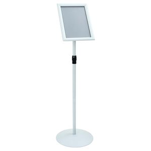 vidaXL Stand de Poster sur Pied Argent&eacute; 33 x 33 x 123 cm PVC et Acier