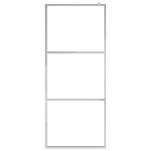vidaXL Paroi de douche et &eacute;tag&egrave;re Chrome 80x195 cm Verre ESG&Aluminium