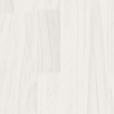 vidaXL Cadre de lit Blanc Bois de pin massif 90x190 cm Simple