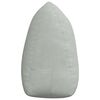 vidaXL Coussin de Dos Gris clair 140 x 24 x 50 cm Velours