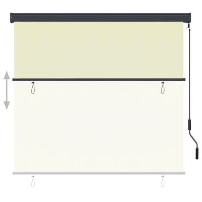 vidaXL Store roulant d'extérieur 160x250 cm Crème