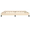 vidaXL Cadre de lit sans matelas cr&egrave;me 200x200 cm tissu