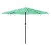 vidaXL Parasol de jardin avec m&acirc;t en acier vert 324x324x247 cm