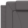 vidaXL Lit Viana avec matelas gris 90x200 cm similicuir